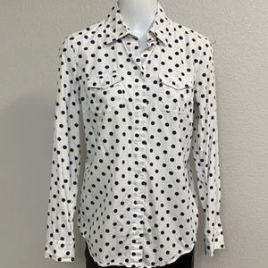 Tommy Hilfiger Polka Dot Top Size Medium